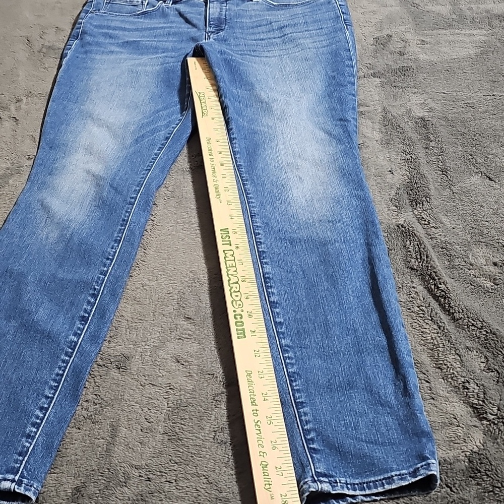 Athleta Sculptek Stretch Cotton Denim Blue Jeans Medium Wash Plus Size 14 - Picture 6 of 11